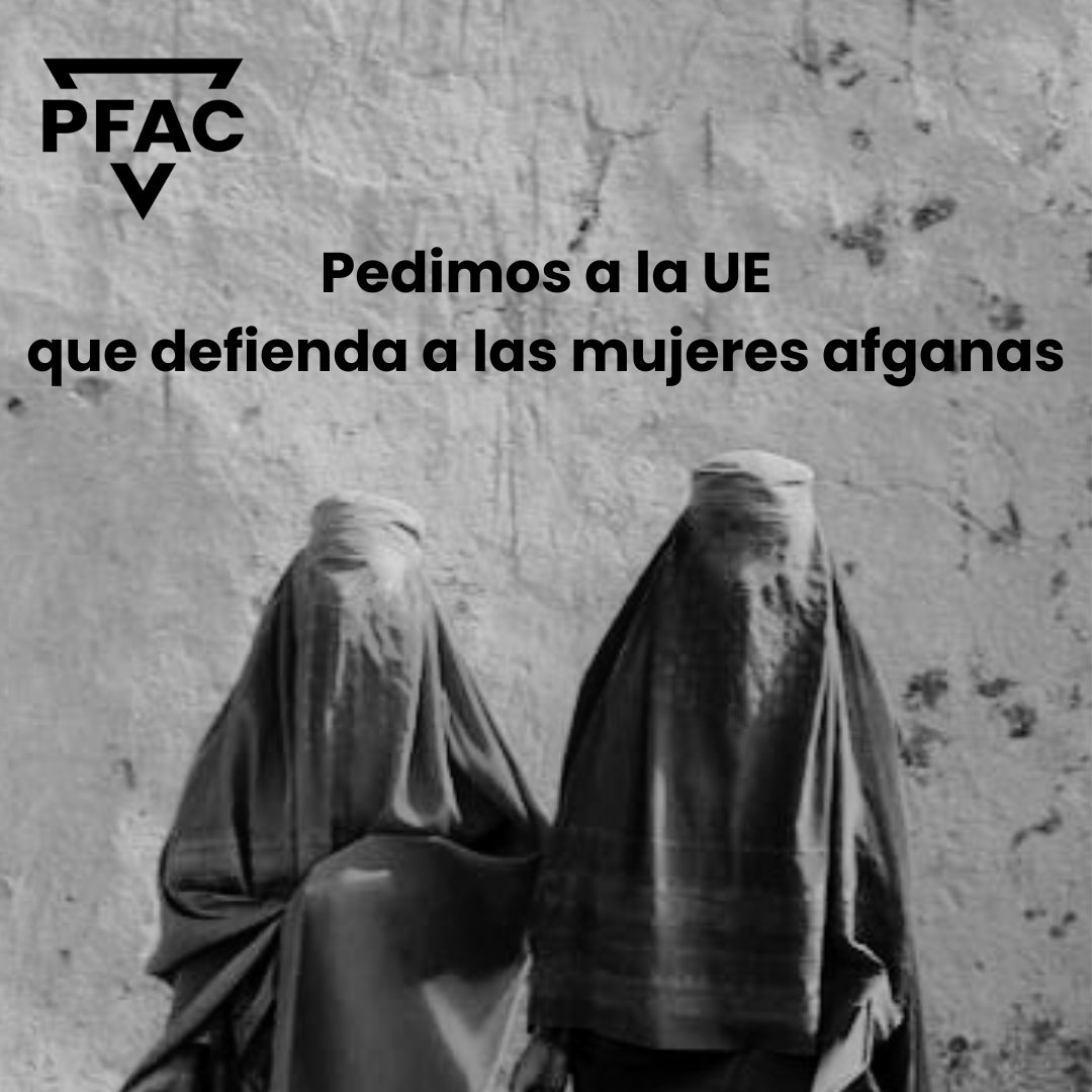 feministas_cong's tweet photo. Ante la pasividad de la llamada "comunidad internacional" y, más concretamente, de la Unión Europea, muchas asociaciones de mujeres han pedido que se envíe un correo instando a la UE a tomar medidas contra la el gobierno de Afganistan.

Exigimos a la UE que adopte todas las medidas políticas y económicas para revertir la grave situación en la que viven las mujeres afganas.

¡Inundemos la página de contacto con la UE con solicitudes! 

#MujeresAfganas
#AfghanWomenRights

https://t.co/qtZ4gc8lM0