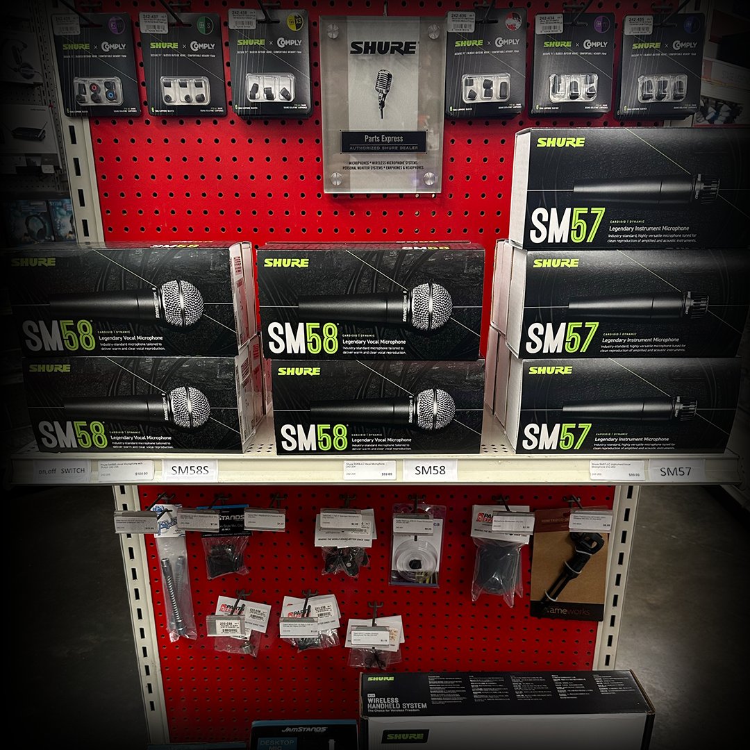 Parts_Express's tweet image. Shure is back and ready to go here in the showroom! Grab yours today.

725 Pleasant Valley Drive,
Springboro, OH 45066

#retailstore #improvements #partsexpress #shopnow #instock