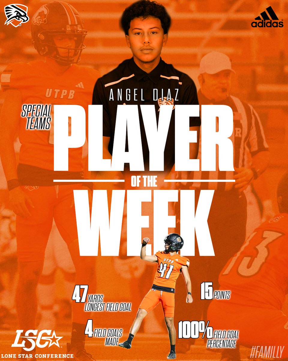 Our @lonestarconf Special Teams Player of The Week

#FAMILLY #1AND0BROTHERHOOD