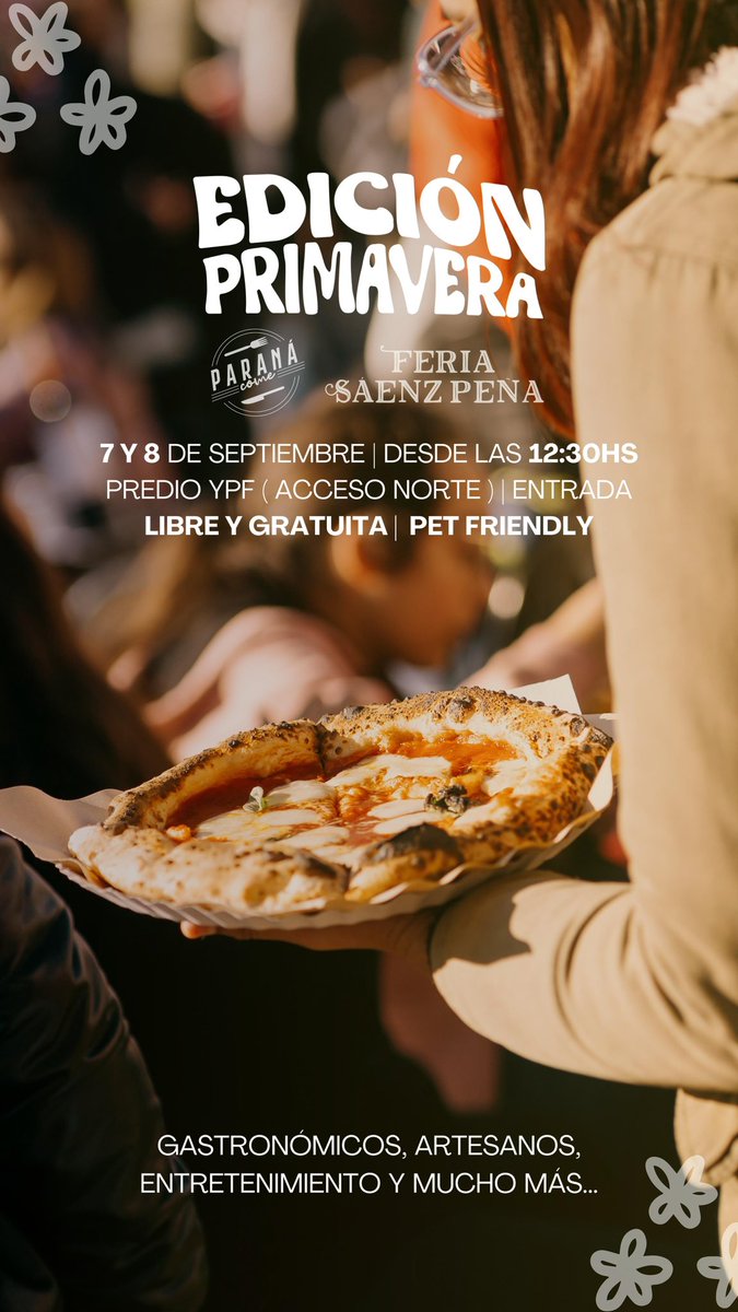 Este finde!! Hay evento! Libre y gratuito, desde las 12:30 para todo público, PET friendly