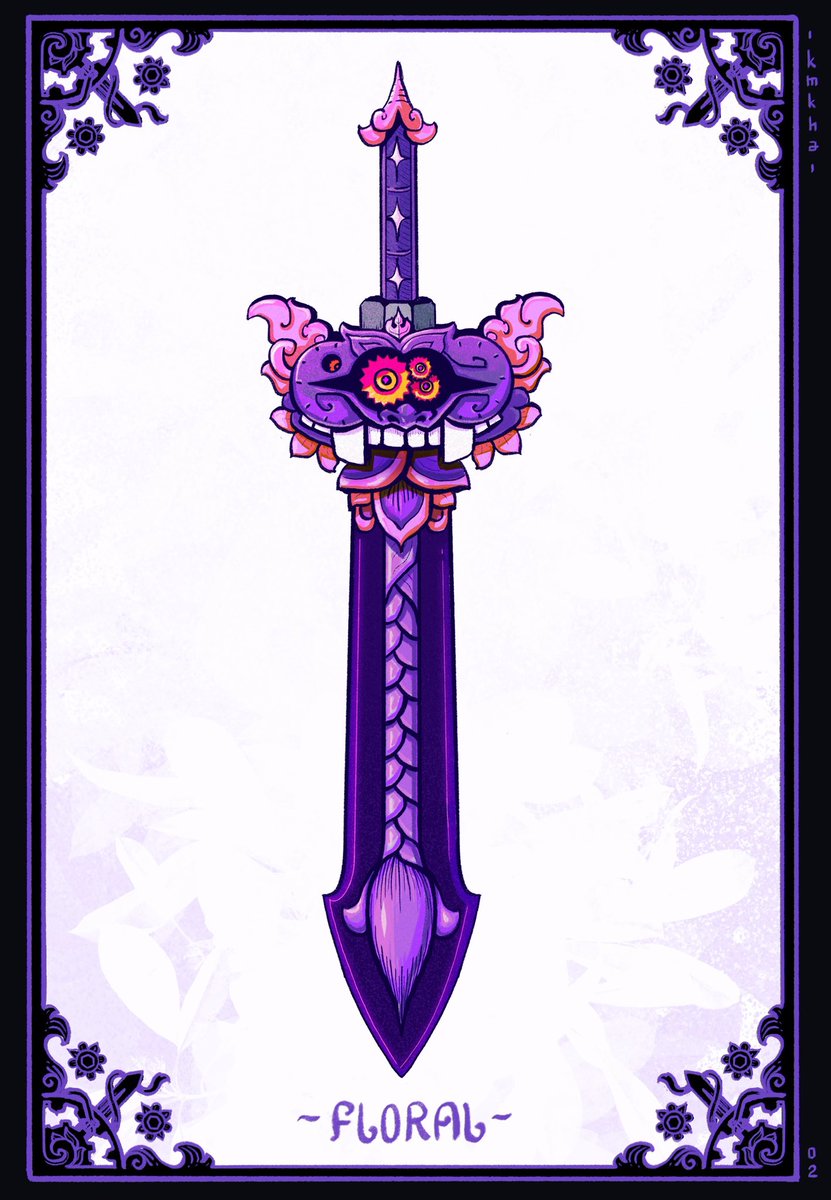 kmkhadimensions's tweet photo. Day - 2 
Floral 
#swordtember2024 #Swordtember https://t.co/6xjeTZMM6G