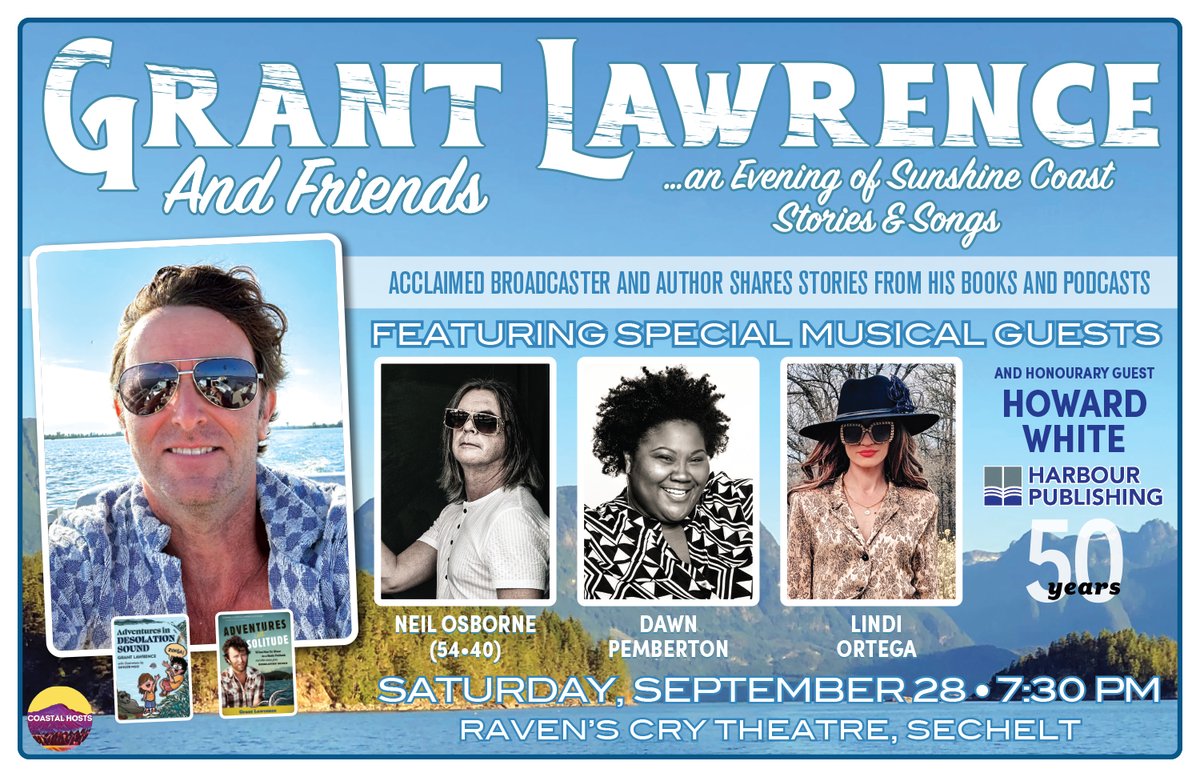 Come see the show in #Sechelt! Tickets moving faster than the Earls Cove ferry! grantlawren.ca/events