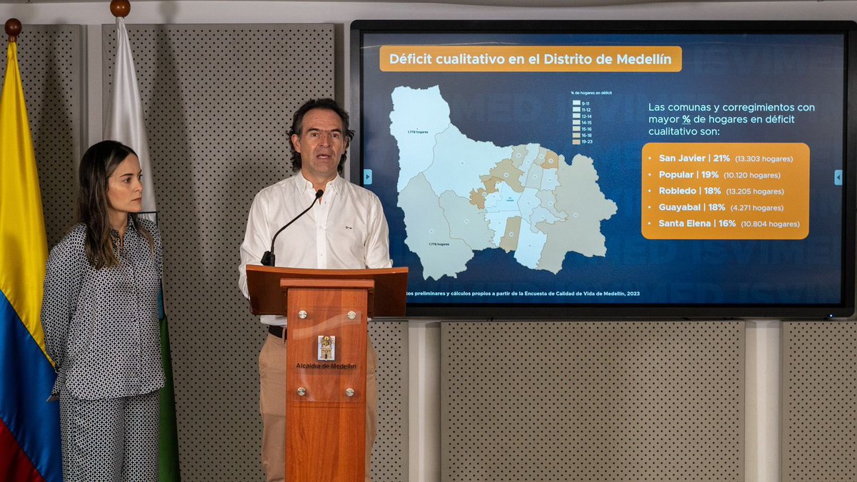Lanzamos la convocatoria Mejora Tu Casa 2024 para intervenir la vivienda de 987 familias de las comunas 7, 8 y 13. Pueden postularse en isvimed.gov.co

Serán 15 mil mejoramientos de vivienda en todas las comunas y corregimientos de Medellín.