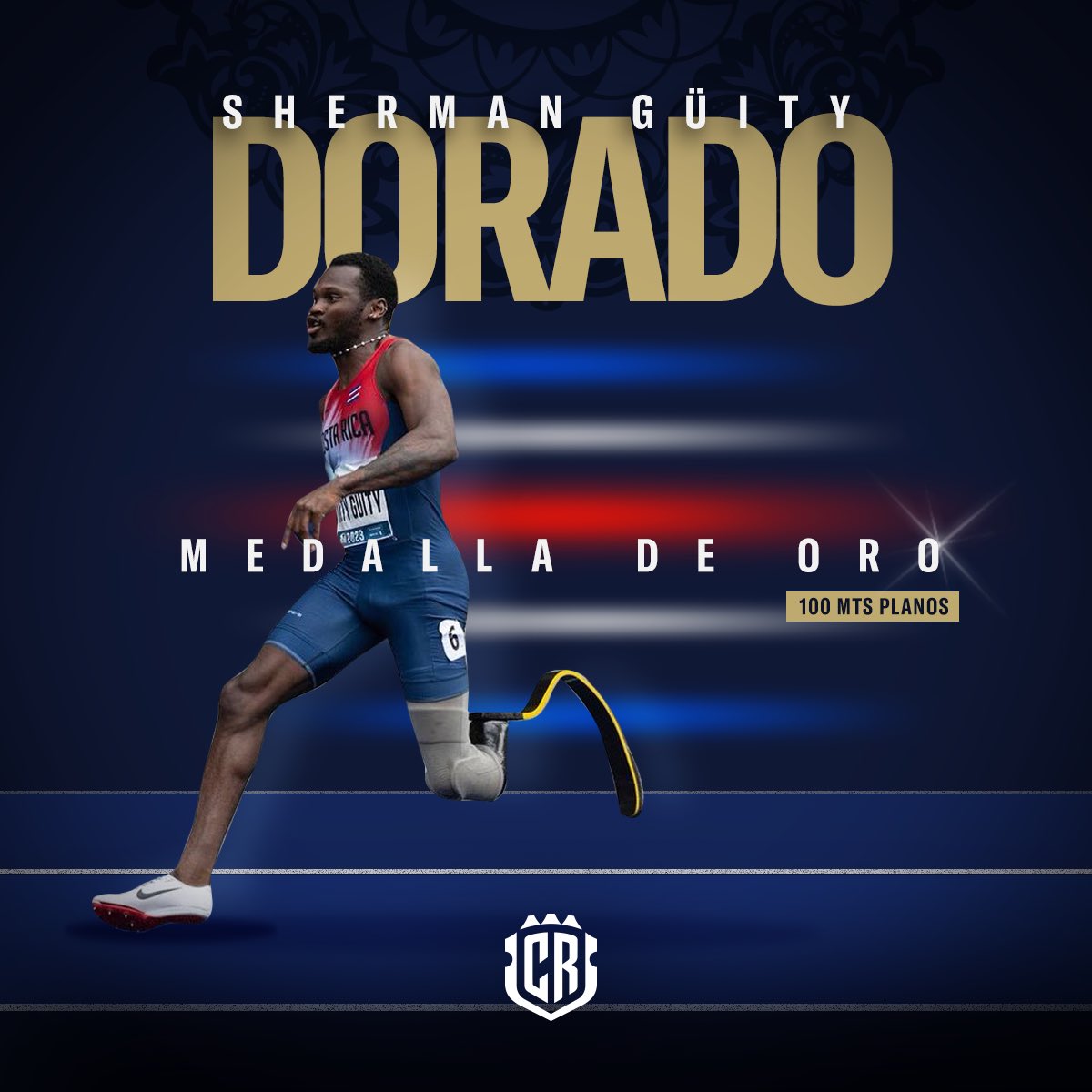 laselecrc_'s tweet photo. 🇨🇷 ¡ORGULLO NACIONAL! 🤩

🥇Sherman Güity gana medalla de ORO en los juegos Paralímpicos de París 2024 🥇 ¡SOS ENORME SHERMAN, FELICIDADES Y GRACIAS POR TU ESFUERZO Y DEDICACIÓN! 🙌

¡El Pura Vida en lo más alto! 🇨🇷🇨🇷🇨🇷

#FCRF https://t.co/uHZi3SSCHT
