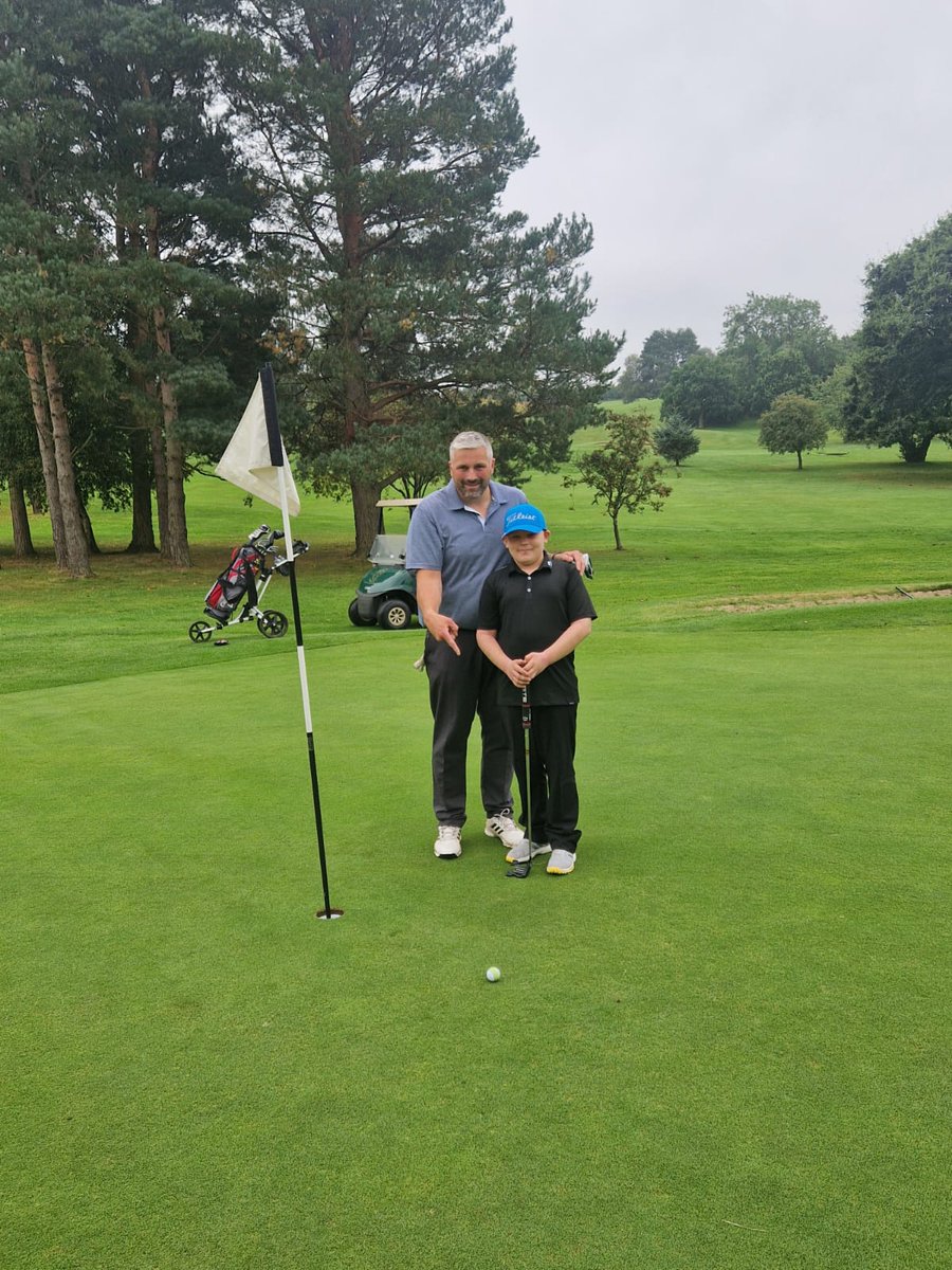 GeordieButcher's tweet photo. The smile of a lad about to make a birdie on a 150yd par 3 on his way to breaking 100 for the first with an excellent 97 round Tyneside from the yellow tees! 13 shots under his handicap......well done son! @PINGTourEurope #10yrold #prodiG @McIlroyRory https://t.co/3afIlCTbqD