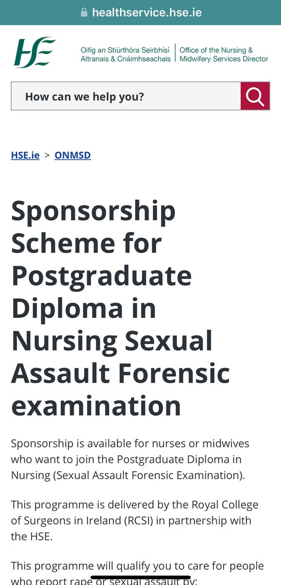 Sarah O’Connor (@saroconnor) on Twitter photo Delighted that the PG Hdip in Nursing-Sexual Assault Forensic Examination recruitment campaign is now live on HSE jobs. We look forward to a new SAFE cohort commencing Jan 2025! <a href="/RCSI_Irl/">RCSI</a> <a href="/NWIHP/">National Women & Infants Health Programme</a> <a href="/RotundaHospital/">The Rotunda Hospital</a> @IEHospitalGroup @saoltagroup <a href="/SIVUH/">South Infirmary Victoria University Hospital</a> #forensicnursing #satuireland Delighted that the PG Hdip in Nursing-Sexual Assault Forensic Examination recruitment campaign is now live on HSE jobs. We look forward to a new SAFE cohort commencing Jan 2025! <a href="/RCSI_Irl/">RCSI</a> <a href="/NWIHP/">National Women & Infants Health Programme</a> <a href="/RotundaHospital/">The Rotunda Hospital</a> @IEHospitalGroup @saoltagroup <a href="/SIVUH/">South Infirmary Victoria University Hospital</a> #forensicnursing #satuireland