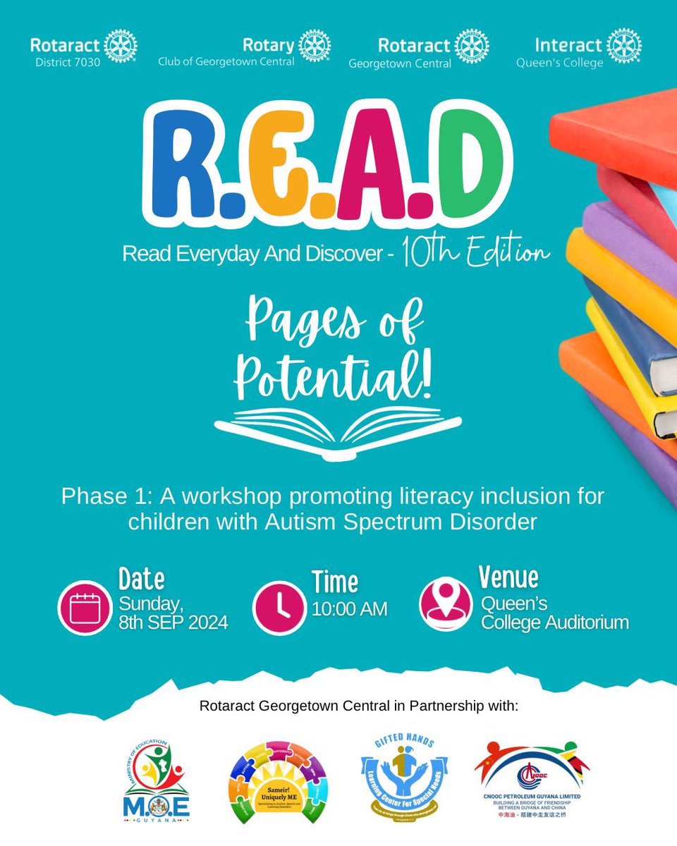 rcgcentral_'s tweet photo. If you’re in Guyana and passionate about service, children, giving back and or making a positive impact in the lives of others come join us next Sunday at our R.E.A.D project. 

Sign up here: https://t.co/GOACOENIx7 https://t.co/1W4mFrTIJ4