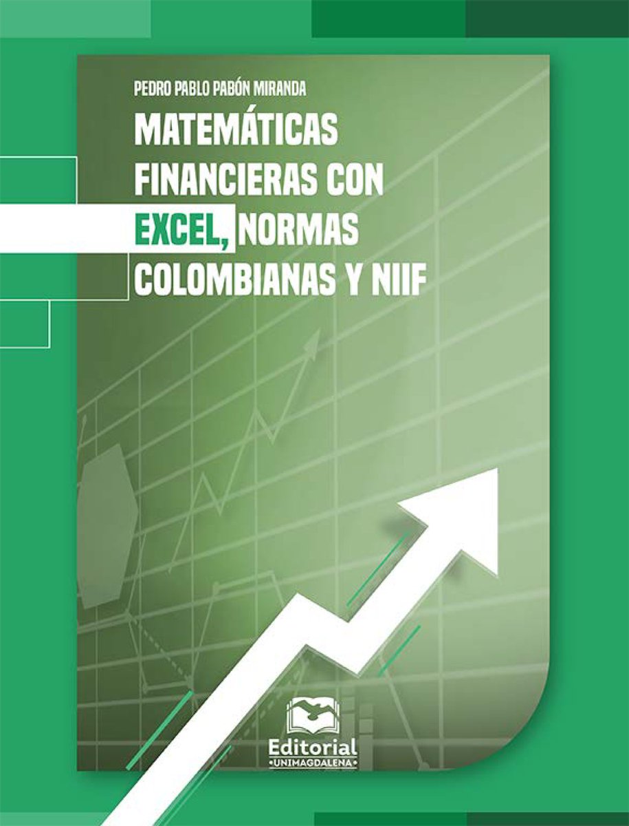 BiDigECEST's tweet image. En #eLibroCátedra te recomendamos consultar el título:

Matemáticas financieras con Excel, normas colombianas y NIIF

Autores: Pabón Miranda, Pedro Pablo