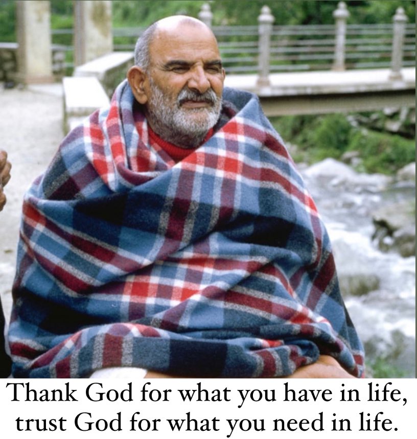 kaichi_dham's tweet photo. Thank God for what you have in life, trust God for what you need in life.

जीवन में आपके पास जो कुछ भी है उसके लिए भगवान का शुक्रिया अदा करें, आपको जीवन में जो चाहिए उसके लिए भगवान पर भरोसा रखें।
#neemkarolibaba https://t.co/dLq2yWj4mj