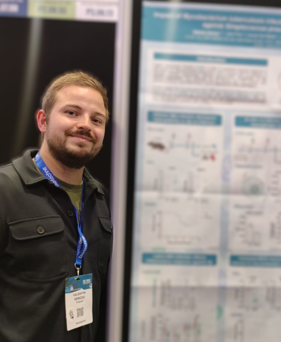 If you're in Dublin for the European Congress of Immunology #ECI2024 and interested in superinfection in a chronic tuberculosis model, don't hesitate to chat with  <a href="/joan_fine_/">Joan Fine</a>  and Valentin Sencio during the week.