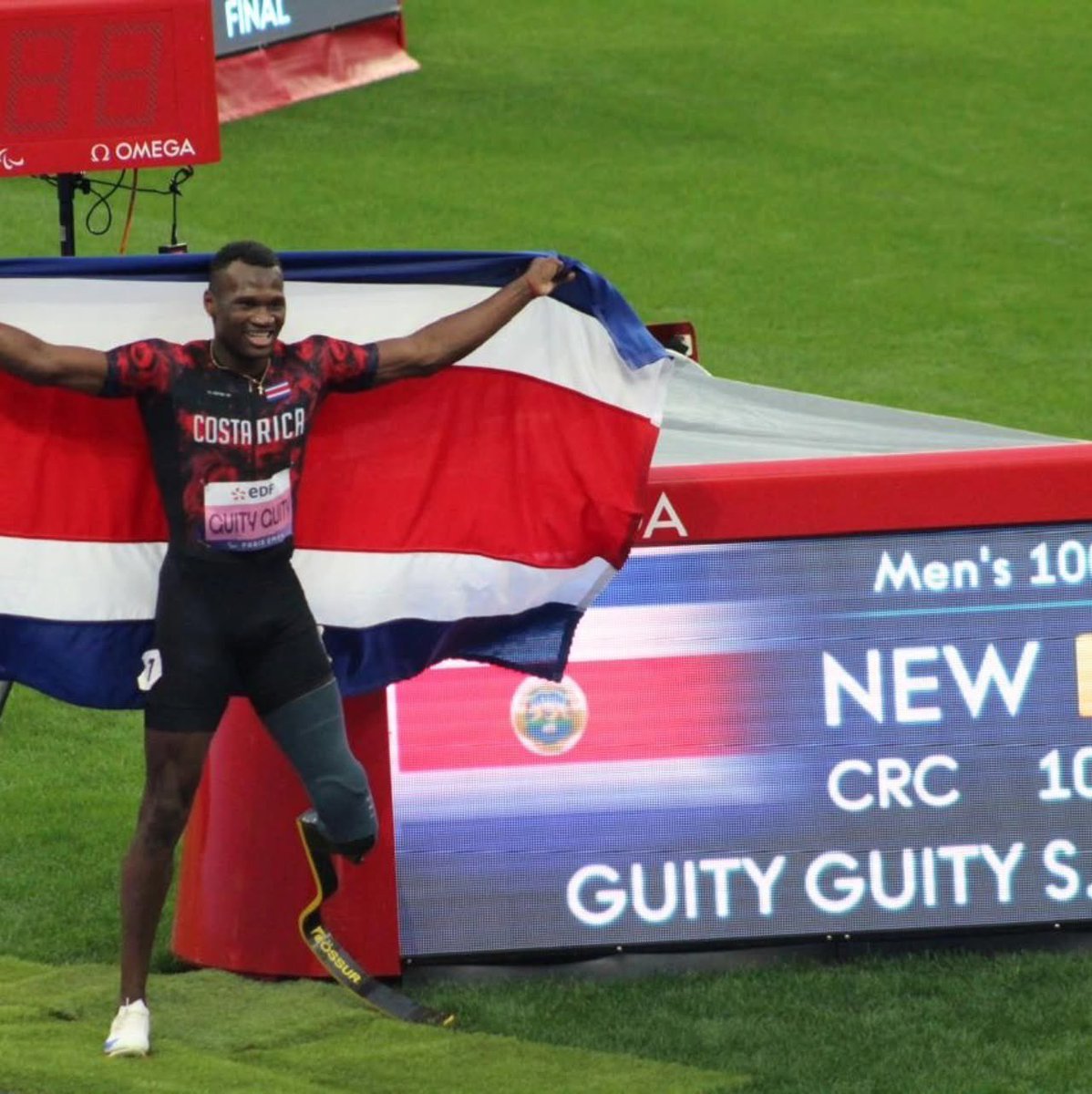 ¡Sherman Isidro Guity Guity! 🔥

El velocista paralimpico logró la medalla de oro en los 100 m 🥇

¡Orgullo costarricense! 🇨🇷