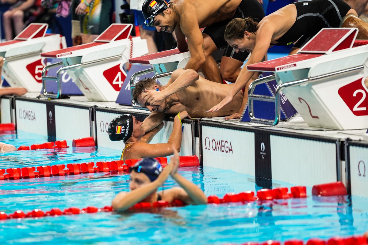 Comité Paralímpico Español (@paralimpicos) on Twitter photo ¡Un nuevo metal en la piscina de <a href="/Paris2024/">Paris 2024</a>, medalla de bronce 🥉en el relevo 4x100 mixto!
👏👏Enhorabuena Nuria Marqués, Oscar Salguero, Iñigo Llopis, Sarai Gascón. ¡Un nuevo metal en la piscina de <a href="/Paris2024/">Paris 2024</a>, medalla de bronce 🥉en el relevo 4x100 mixto!
👏👏Enhorabuena Nuria Marqués, Oscar Salguero, Iñigo Llopis, Sarai Gascón.