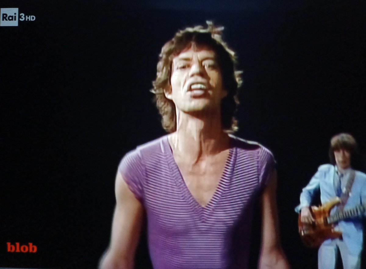 isabellemorelli's tweet photo. #mick80 #MickJagger spaziale sempre x sempre! #blob #Rai3 https://t.co/4OKfzFiquN