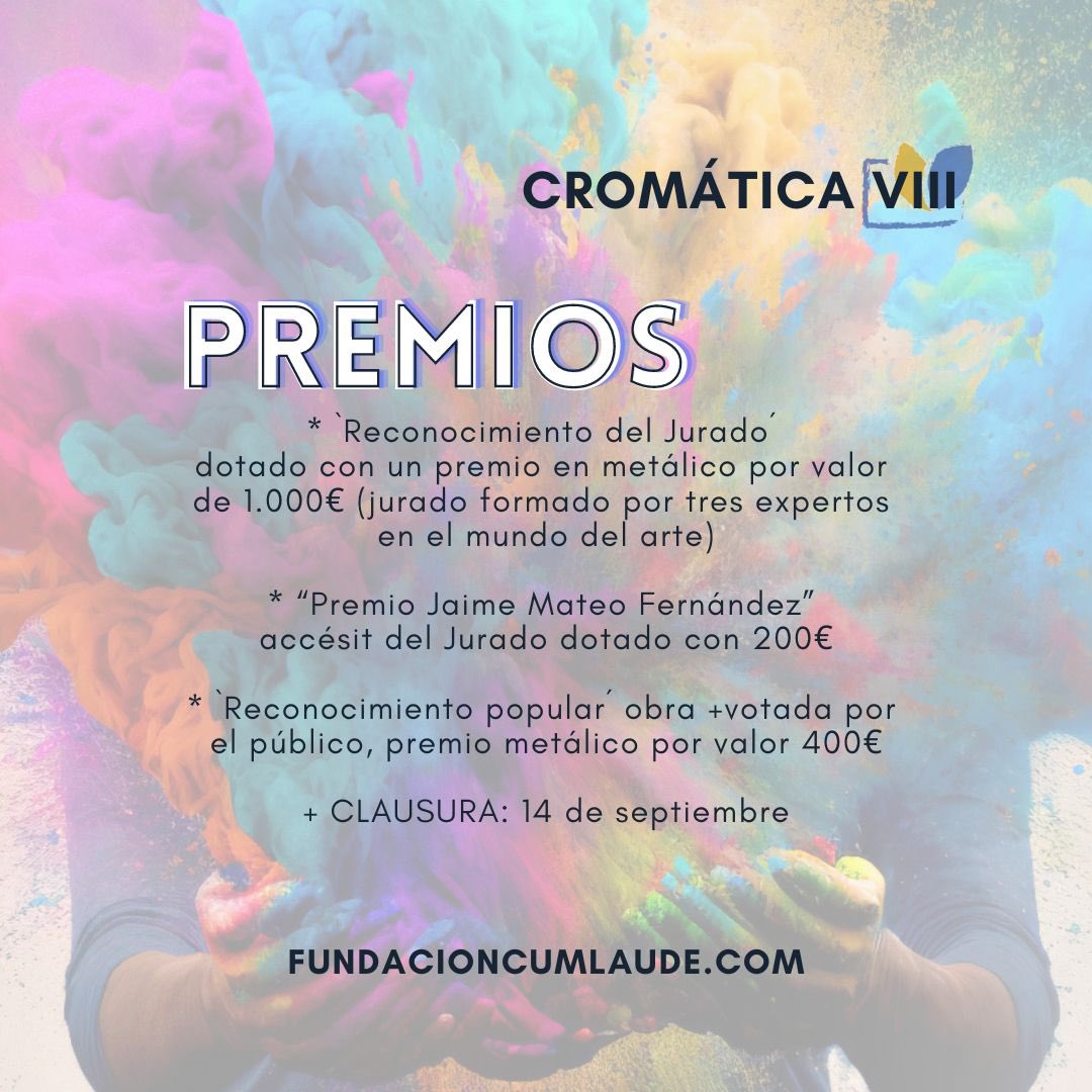 FCumLaude's tweet photo. Aún tienes tiempo de ver la exposición de la bienal de arte joven en Ourense CROMÁTICA VIII y también VOTAR por tu obra favorita 

https://t.co/9sWeRNWSaH https://t.co/8SMHqmrBom