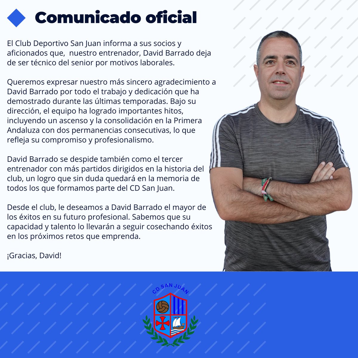 CD_SanJuan's tweet photo. Comunicado oficial https://t.co/KDIE50Dl6H
