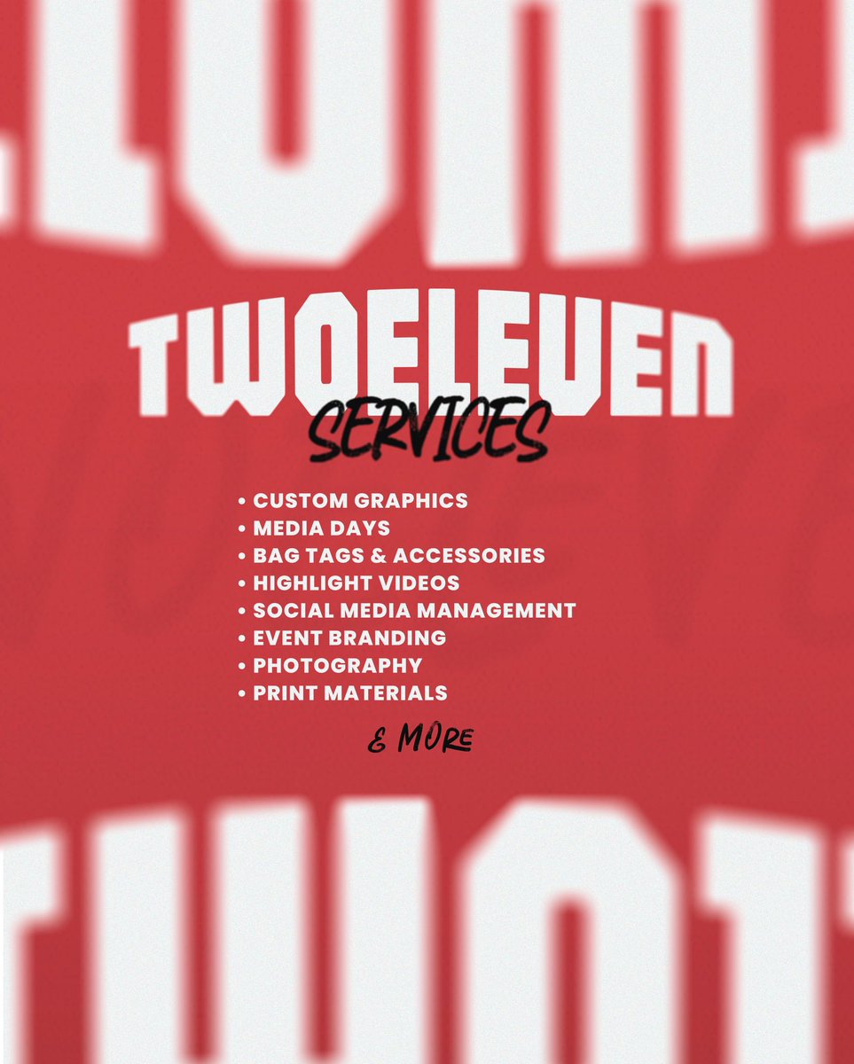 Two11Creative's tweet photo. Elevating the game with creativity. Discover the services that make a difference on and off the court.
#Two11 https://t.co/SEOwOOvTAs