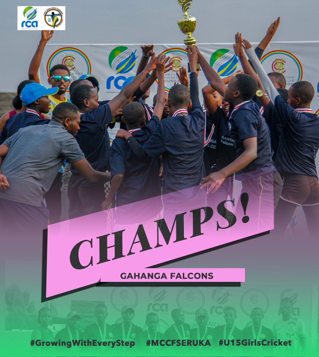 Congrats to the Gahanga Falcons for winning the #MCCFOUNDATION Seruka U15 Girls Cricket Tournament 2024!  Your hard work and team spirit shined through.
#GrowingWithEveryStep #GirlsCricket #Champions #RwandaCricket #serukagirls2024