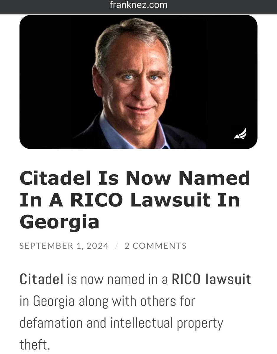 Malone_Wealth's tweet photo. Ken Griffin, rich and proud,
Built his empire, tall and loud,
Citadel stood strong and grand,
A mighty force across the land.

But whispers spread from coast to coast,
Of shady deals and wrongful boasts,
In quiet rooms and markets fast,
Something strange had come to pass.

Counterfeit shares began to trade,
A game of shadows Citadel played,
Buyers thought their stocks were real,
But truth, it seemed, was under seal.

Ken sat high in his golden tower,
Watching profits grow by the hour,
But little did he know, in time,
His deeds would spark a steep decline.

The feds began to take a peek,
RICO laws they’d soon to speak,
A net of justice they did weave,
For those who sought to lie and thieve.

“Ken Griffin, come explain,
How these shares did cause such pain,
Were they real or just pretend,
Tell the truth, or face the end.”

The courtroom buzzed, the press did roar,
As secrets spilled and stories tore,
Ken’s empire shook from base to crown,
As his fortune faced a frown.

In the end, the truth prevailed,
The justice ship had set its sail,
Citadel’s name now stained with grime,
A lesson told in this nursery rhyme.

For though the riches may seem sweet,
The path of lies will end in defeat,
Ken Griffin learned the hard way how,
What’s done in the dark comes to light somehow.