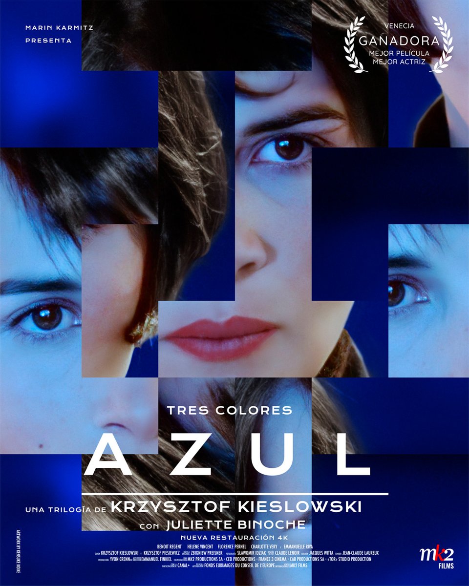 Dirigida por Krzysztof Kieślowski y protagonizada por Juliette Binoche, TRES COLORES: AZUL (1993) se integra este viernes a la programación de 𝐂𝐢𝐧𝐞𝐭𝐞𝐜𝐚 𝐍𝐚𝐜𝐢𝐨𝐧𝐚𝐥 𝐌𝐞́𝐱𝐢𝐜𝐨.📽️ 🎞️ ✨ ¡Toma nota!