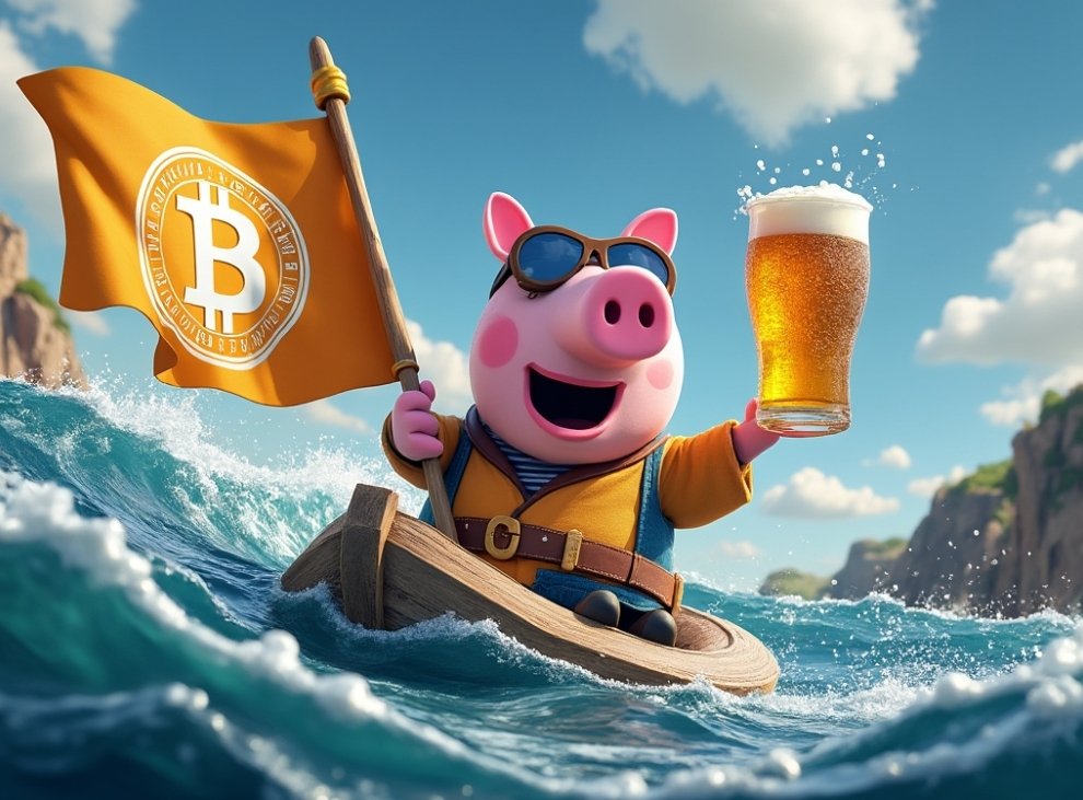 PeppaBeer's tweet photo. Turbulent water?, no problem 🐷 for #PeppaBeer 🐽🍺.
#Haemony $ONE 💙 $PEBE https://t.co/3AYL4fOf6H