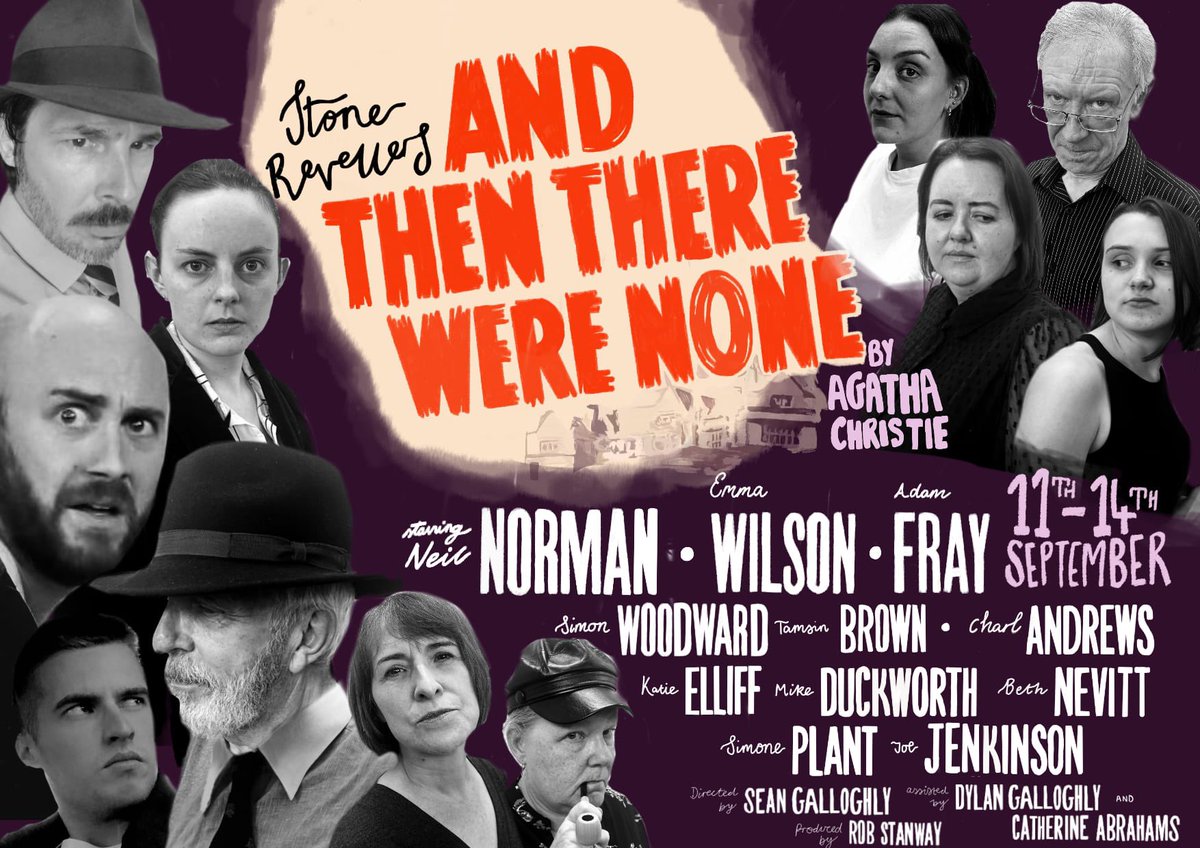 The time has nearly come for our LAST SHOW at St Michael’s Hall. 

Join us NEXT WEEK as we present the best selling crime novel of all time: And Then There Were None by Agatha Christie 

Buy your tickets quickly and securely at:
stonerevellers.org.uk