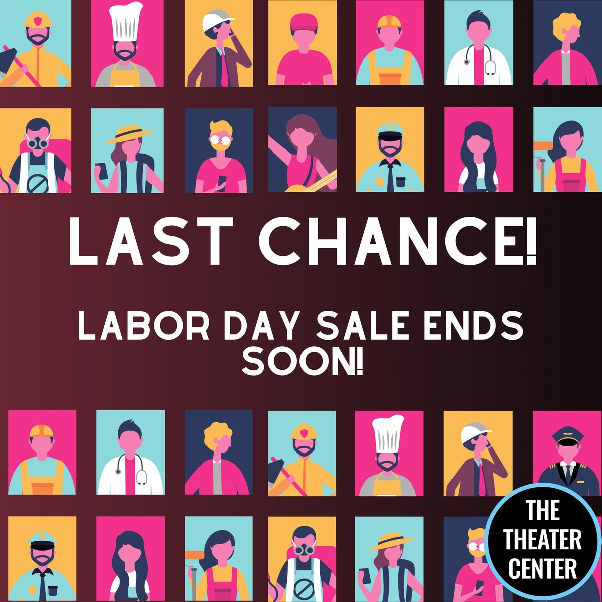 Don't miss out! Celebrate Labor Day Weekend with us. Use code LABOR between 8/29 and 9/2 for 20% all available tickets.