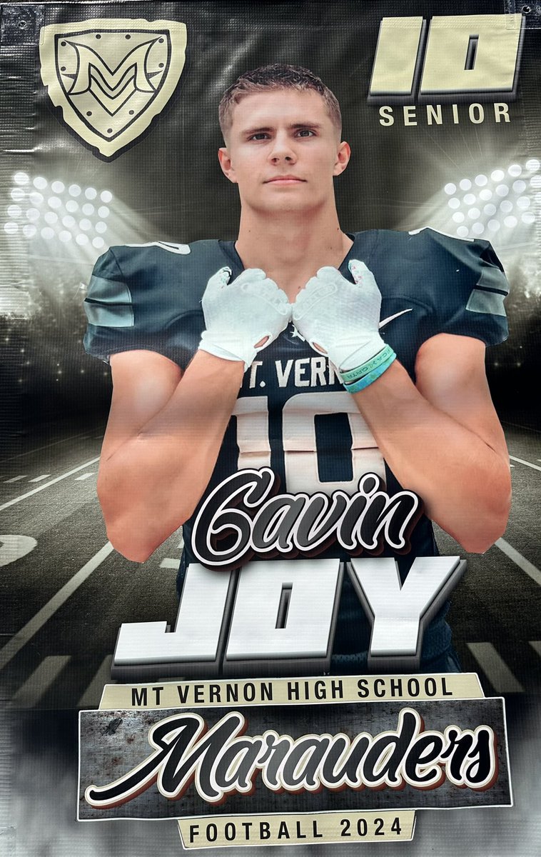 Senior football banner reveal