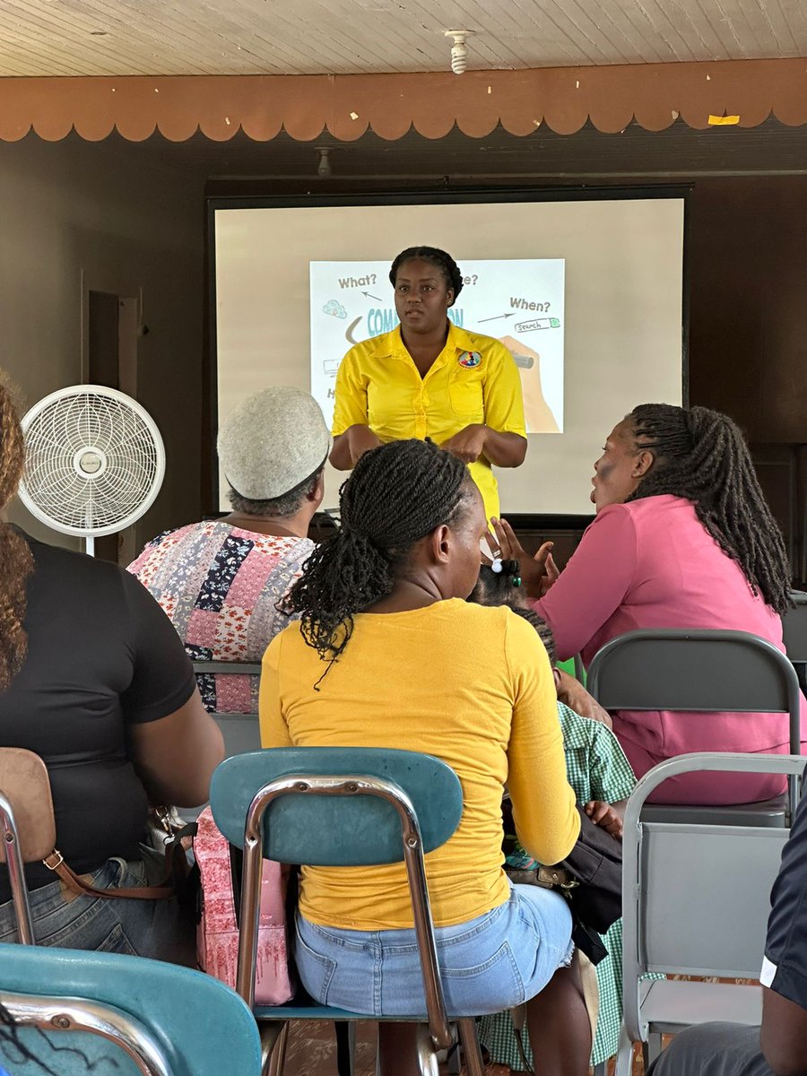 Engaging the parents of St.Christopher's School for the Deaf at their orientation. We spoke about Parent Place and also their role in and out of the classroom. Excited for the year to come and working with them 🎊🎊🎉🎉
<a href="/ECCJA/">Early Childhood Commission</a> 
#12StandardsMatter  #ParentingMatters