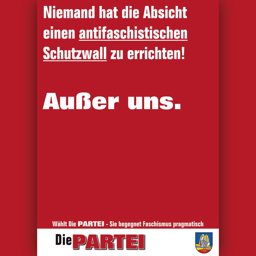 Heute ist kein guter Tag und trotzdem genau der richtige um einer stabil antifaschistischen Partei beizutreten. Jetzt schnell und unverbindlich hier: fckaf.de/cOC