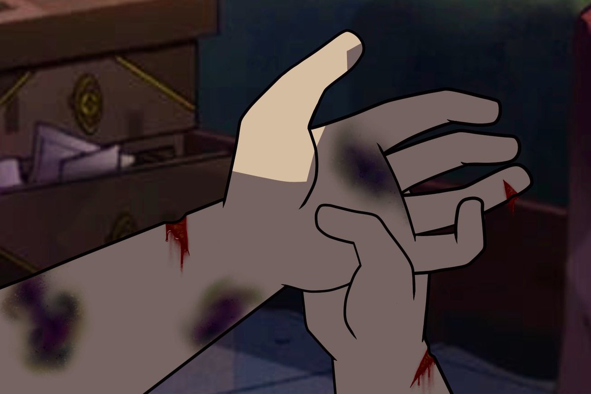 Asherranse's tweet photo. A visit to the Emperor
//blood, abuse https://t.co/FPjC0SYPj4