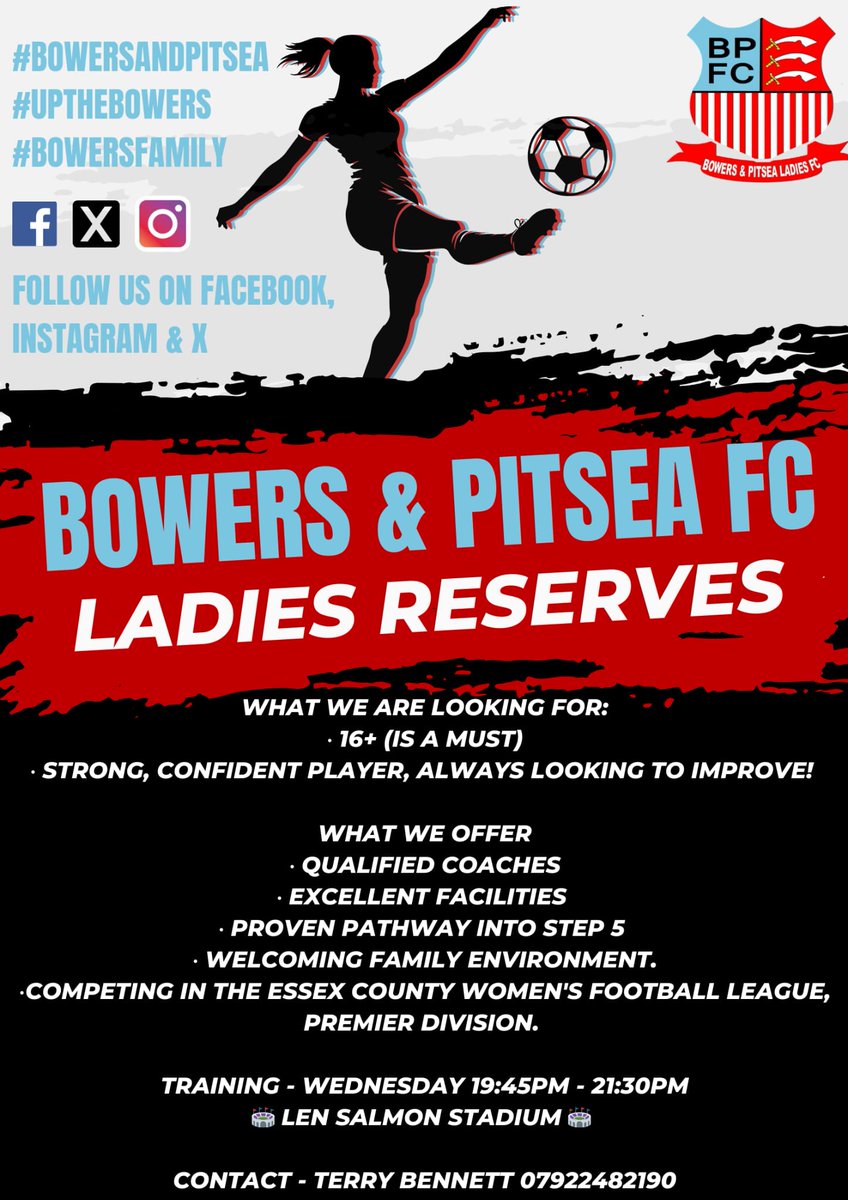 Step 7 team based in Basildon Essex looking for players to join our friendly talented squad with the possibility to play in the 1st team (Step 5)