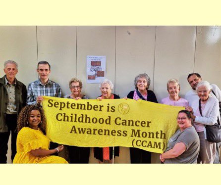 lgoodbu's tweet photo. #Dannieslegacy remembering Danni in childhood cancer awareness month @DaniellaLogun wearing yellow https://t.co/qHK31V9fKg