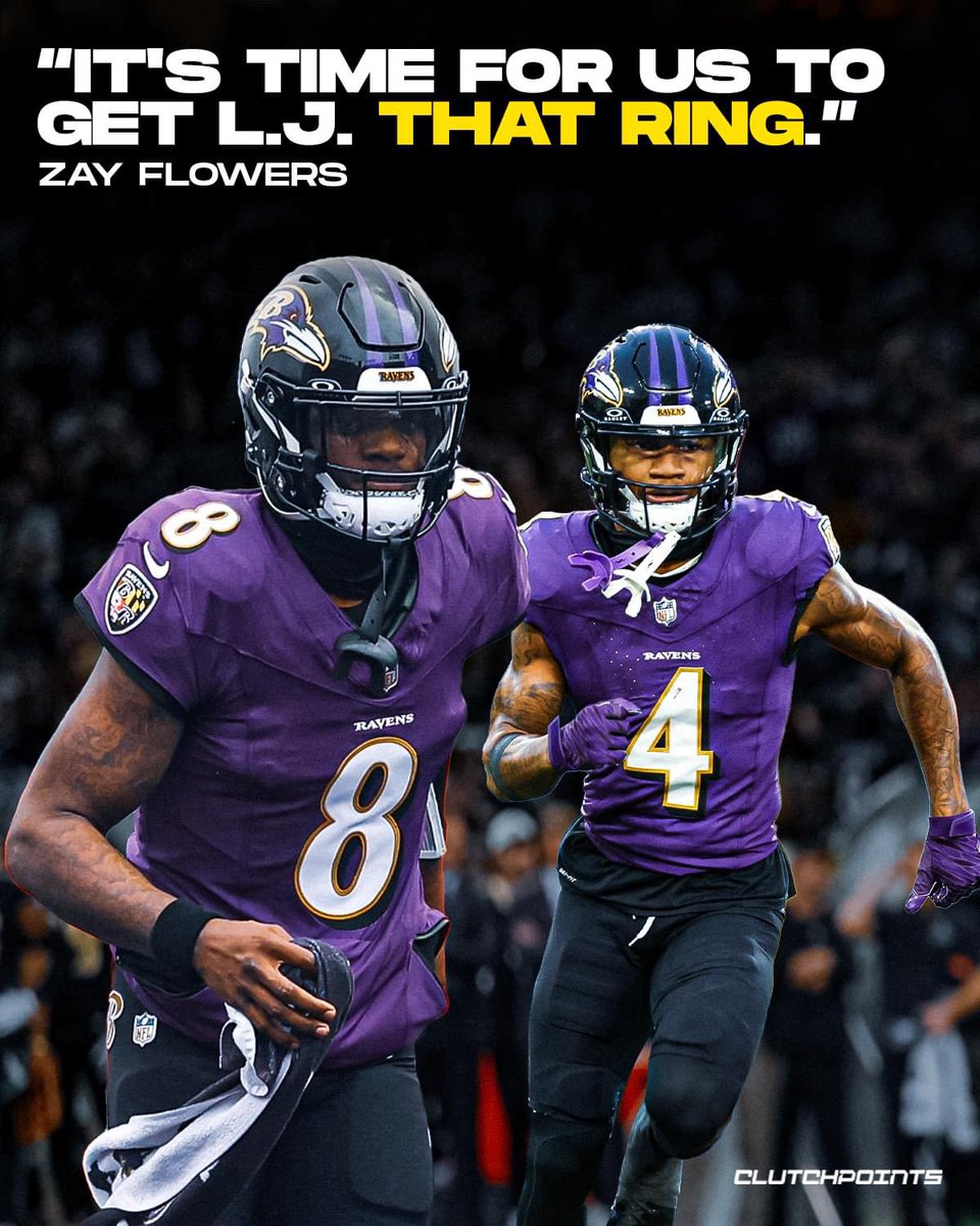 This is the mindset 💍

<a href="/ZayFlowers/">zay flowers</a> 🤝🏼 <a href="/Lj_era8/">Lamar Jackson</a>