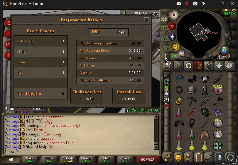 Congrats to Calm Chris, i Kyle, 1unar and S2L on ToB 4's rec!