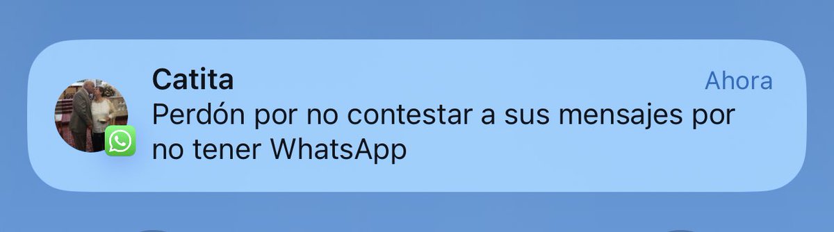 MaryNolassco's tweet photo. A mi abuelita le hackearon su WhatsApp la semana pasada y apenas hoy lo pudo recuperar. Me dio muchísima ternura que mandó este mensaje a todos sus contactos disculpándose por no responder. 🥺💖 https://t.co/yddtGyr40D