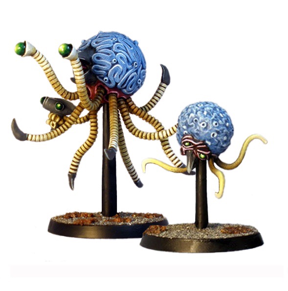 CheckPointMini's tweet image. Cerebalites, floating alien brain creatures with tentacles. Tentacles are separate pieces allowing a degree of pose-ability. 28mm miniatures.

checkpointminiatures.co.uk/product-catego…