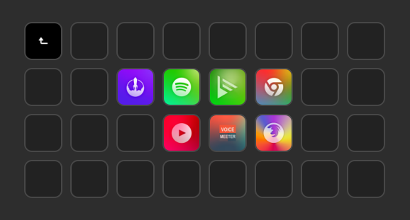 athenasko's tweet photo. @elgatomarket A lot of folders but everything on the main page is in sections by colour -- Twitch, Discord, Mic settings, etc.

Many of the icons I made myself, expanding on the Aurora icon pack in marketplace. https://t.co/bTR7xaYgml