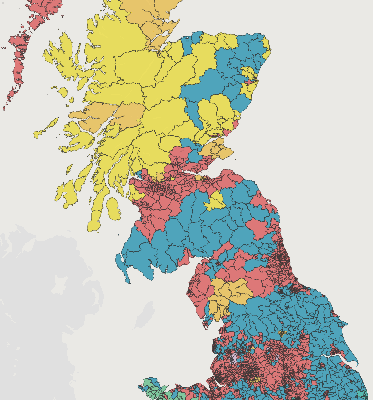 BritainElects's tweet photo. Dear all,
We have updated our ward breakdown of the 2024 General Election results, accounting for a number of identified faults in the initial publication. 

View the map + spreadsheet [link now fixed!] here:
https://t.co/ruATOKzLVw