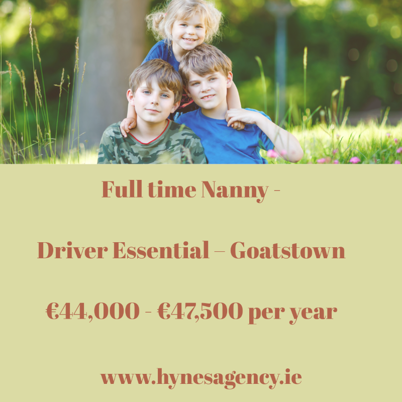 AgencyHynes's tweet photo. Full time Nanny - Driver Essential - Goatstown - €44,000 to €47,500 gross per year

https://t.co/JRRa5QSfmt

#jobsearch #dublinjobs #jobfairy #job #Irishjobfairy #jobseekers #recruitment #Dublinjobfairy #MondayMotivaton #HIRINGNOW #MondayMorning #hiringalert #mondaythoughts https://t.co/UK7FS4oM9D