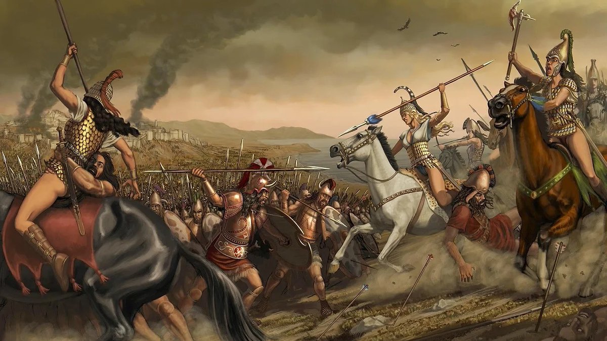 Moderne Phantasievolle Umsetzung Amazonen im Krieg um Troja #Amazon #war #Trojans