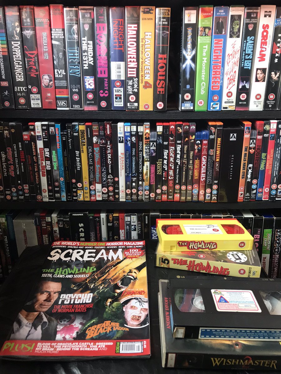 bartdekool's tweet image. Tonight’s double bill inspired by the new @ScreamHorrorMag and the  always brilliant VHS ate my brain by @KevanX