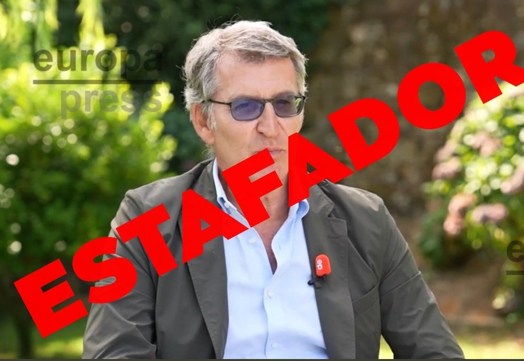 ... Si piensas que Feijoo es un estafador, RETUITEA...