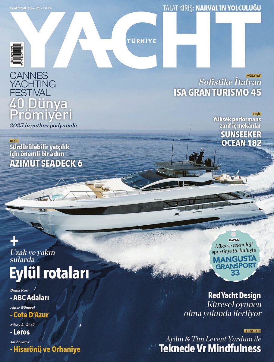 Eylül 2024 Sayısı bayilerde!
-Cannes Yachting Festival'de 40 dünya prömiyeri
-KAPAK: Mangusta Gransport 33
-Eylül rotaları
Derginiz size gelsin 👇🏼
dergiburda.com
n11.com
hepsiburada.com
trendyol.com
amazon.com.tr