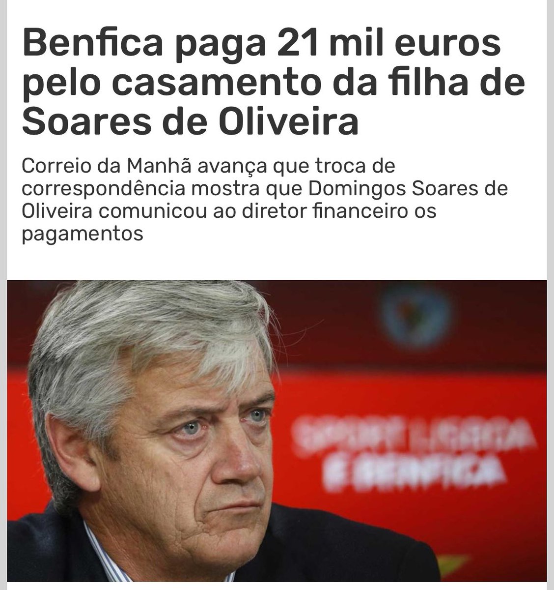 nogu3s's tweet photo. 🚨 Negócio Galeno com Al-Ittihad caiu porque a estrutura do FCPorto rejeitou suportar a despesa com o casamento da segunda filha do Domingos Soares de Oliveira.

Rir para não chorar. 😅 https://t.co/9mJJbhsZTA