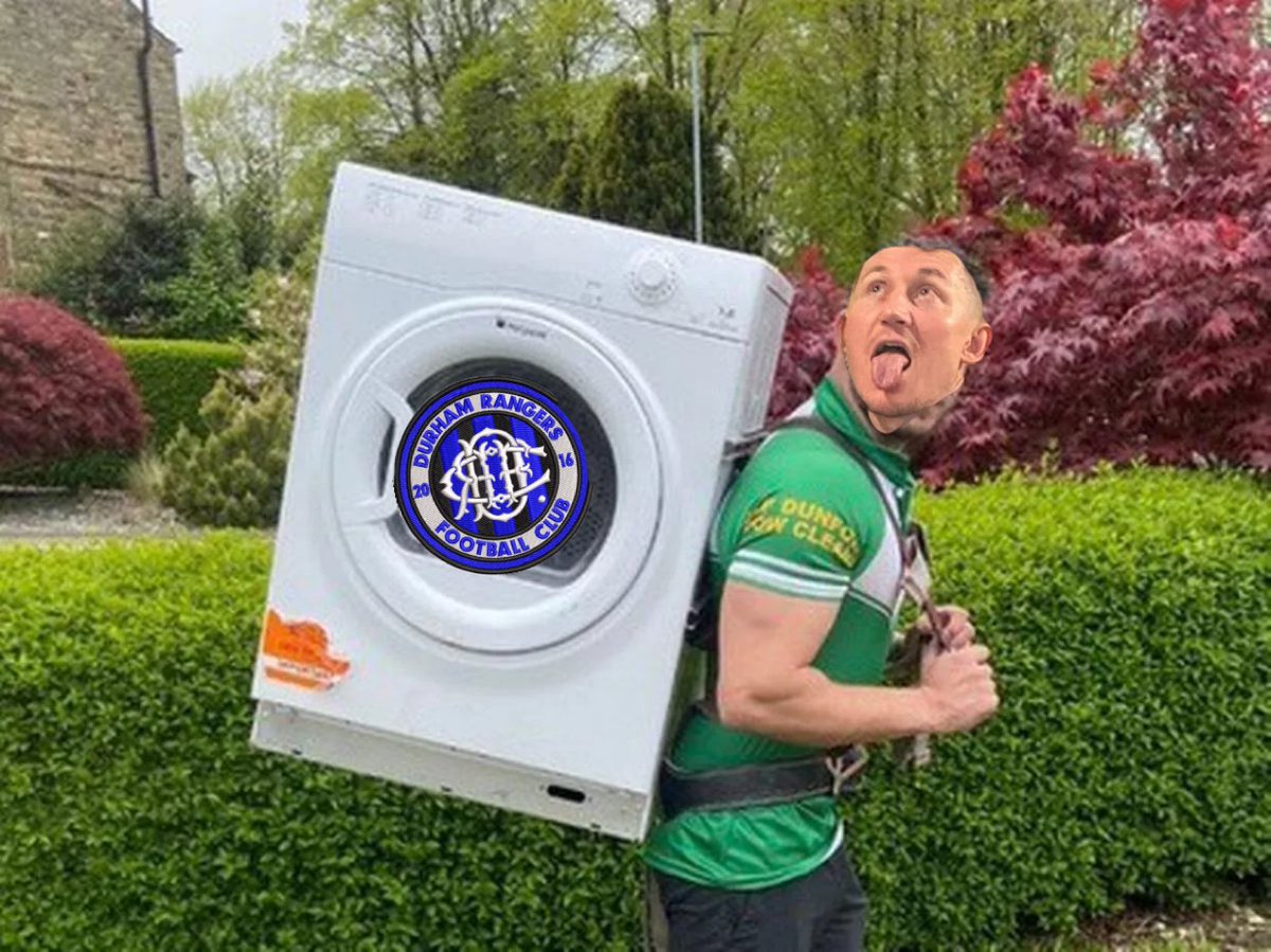 County Cup:

Iron Dross 2 Durham Rangers 1

In to the hat after yesterdays win and hopefully an away day for the boys. 👍🏻

Luke Black putting half the rangers team in the tumble dryer yesterday on full spin cycle.

#stepintothetumbledryeryoungman