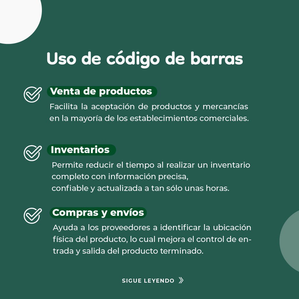 SinaloaSedeco's tweet image. ¿Sabes cuáles son los beneficios de contar con tu código de barras? 

A la hora de adquirir un producto o venderlo, el #códigodebarras es la única forma de obtener toda la información de manera rápida y sencilla, además de mantener el control de tu inventario.