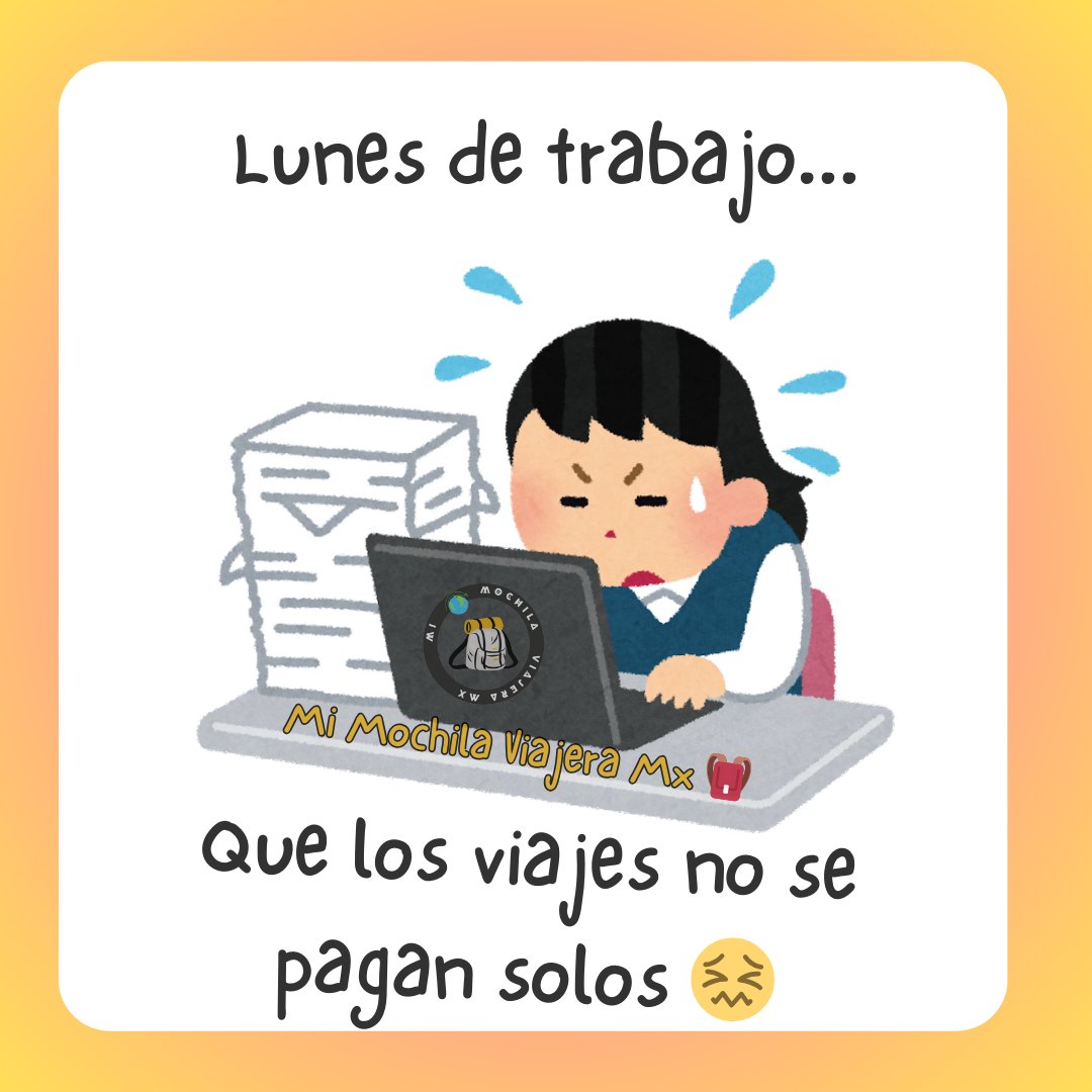 ViajeraMochila's tweet photo. Lunes con toda la actitud... 🥴
#mimochilaviajeramx 
#lasvegas 
#trabajo 
#vacaciones 
#lunes 
#memes 
#humor 
#viaje
#TikTok
#viral
#fypシ゚viral 
#fyp 
#suscribete https://t.co/UHWOJaXv0t