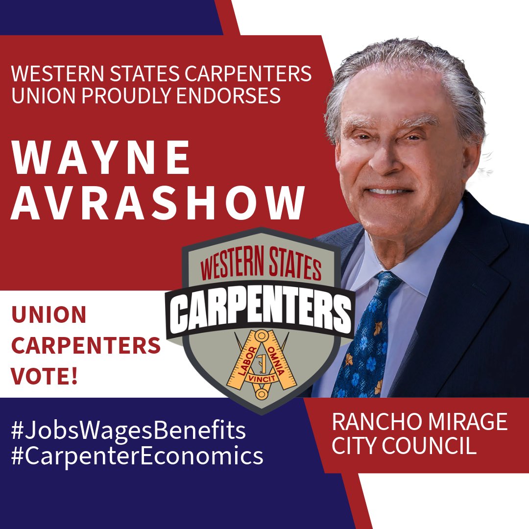 Happy Labor Day!  I’m pleased to announce that I have been endorsed by the Western States Carpenters…. These men and women help to create so many jobs in our local communities and provide critical apprenticeship programs.  Thank you for your support and for all you do!