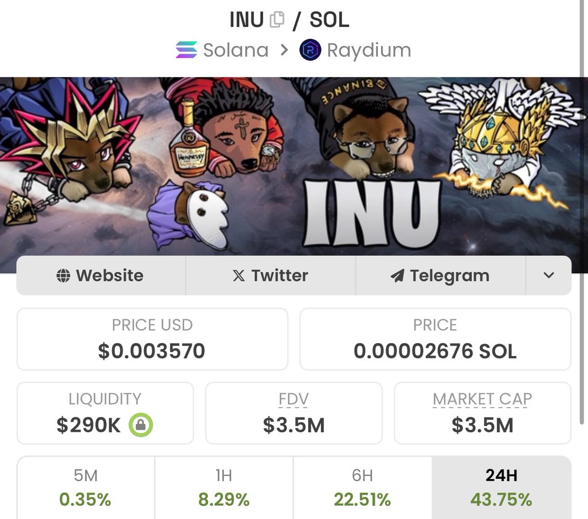 daumenxyz's tweet photo. @realdogen Yo Dogen 
The $INU community has been raiding you for 2 months https://t.co/pn5uOdLd0I