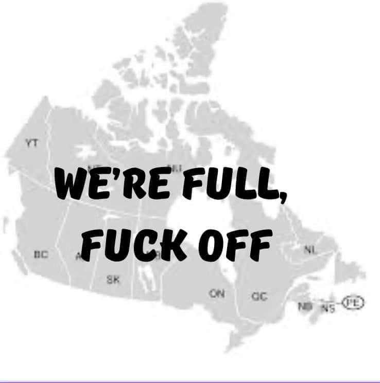 awakeandseeing's tweet image. We Are FULL!   So F🍁CK OFF!